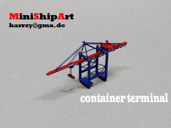 Hafenmodell  container bridge 1/1250