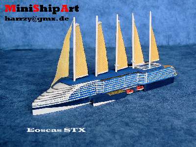 Schiffsmodell cruise liner 1/1250