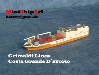 Schiffsmodell car carrier 1/1250