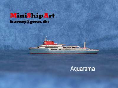 Schiffsmodell cruise liner 1/1250
