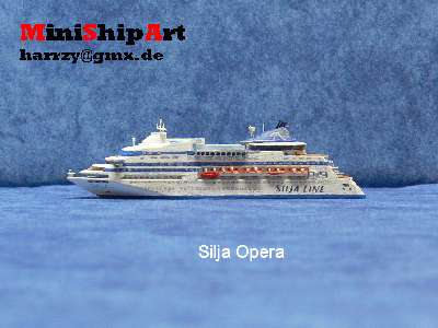 Schiffsmodell cruise liner 1/1250